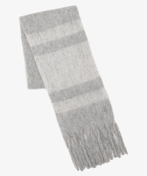 MICHAEL MICHAEL KORS ソリッドロゴティー エンバイアマフラー Michael Kors】ソリッド ロフティーエンパイアラップ マフラー