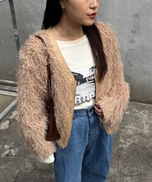 CIAOPANIC TYPY（チャオパニックティピー）の「VネックフェザーZIPジャケット（ブルゾン・レディース）」