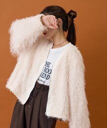 CIAOPANIC TYPY（チャオパニックティピー）の「VネックフェザーZIPジャケット（ブルゾン・レディース）」