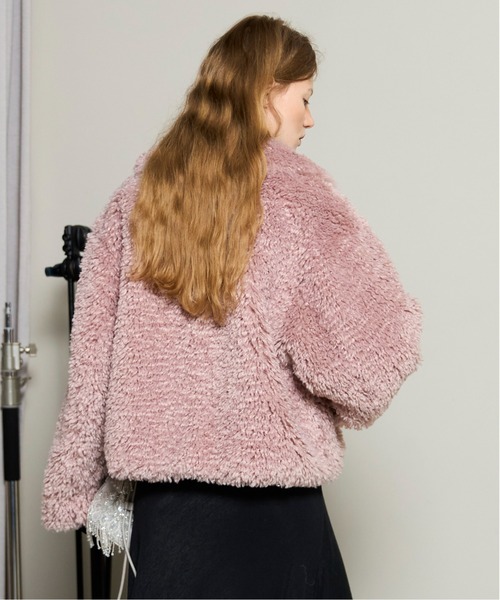 Pink Faux Fur Coat / ピンクフェイクファーコート（ブルゾン