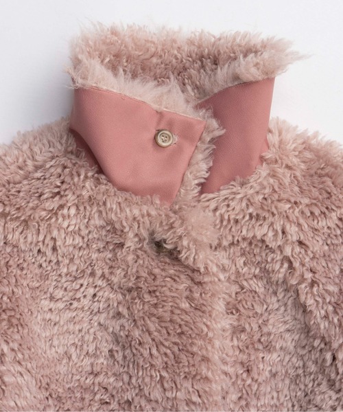 Pink Faux Fur Coat / ピンクフェイクファーコート（ブルゾン