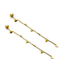 KISHOKACHI 希少価値 フラックチェーンデザインステンレスピアス