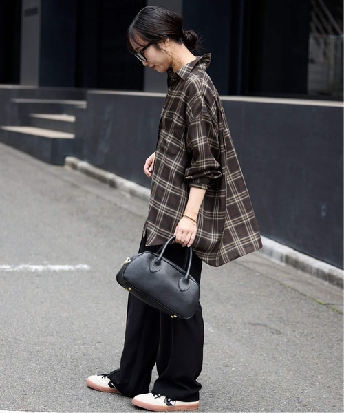 スローブイエナ ビエラチェクルーズシャツ 追加》ビエラチェックルーズシャツ（シャツ/ブラウス）｜SLOBE