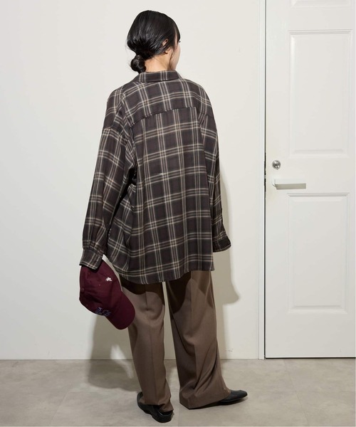 WEB・一部店舗限定/追加2》ビエラチェックルーズシャツ（シャツ