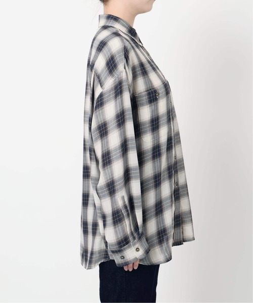 WEB・一部店舗限定/追加2》ビエラチェックルーズシャツ（シャツ