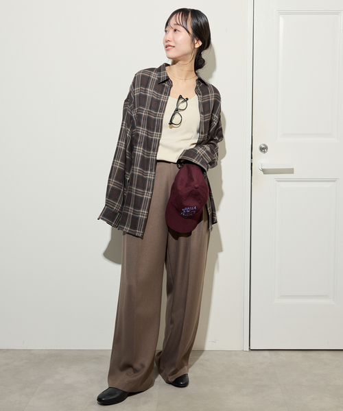 WEB・一部店舗限定/追加2》ビエラチェックルーズシャツ（シャツ