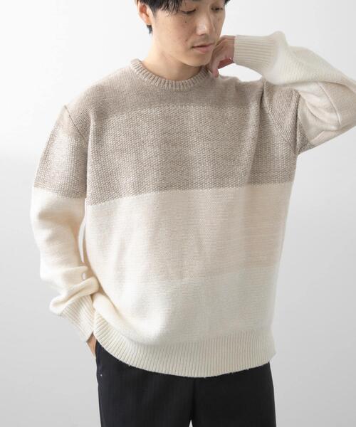 セール】リサイクルヤーン グラデーションニット（ニット/セーター