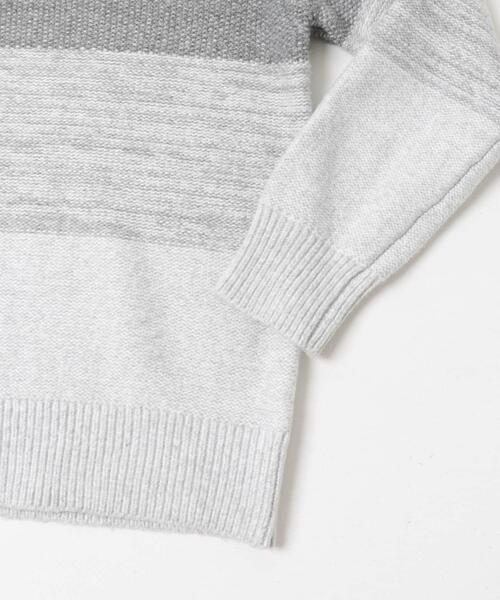 ITEMS URBANRESEARCH(アイテムズ アーバンリサーチ)の「リサイクルヤーン グラデーションニット(ニット/セーター・メンズ・グレー/ブラック/ベージュ・MEDIUM/LARGE)」の17枚目の写真