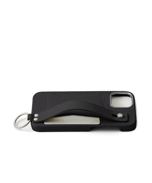 iPhone 17)ハンドル付き バックカバーケース シュリンクレザー