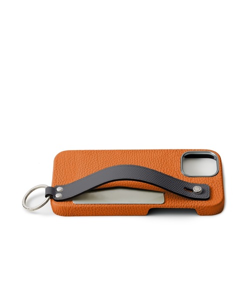 iPhone 17)ハンドル付き バックカバーケース シュリンクレザー