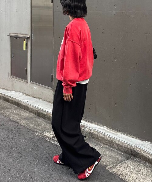 CIAOPANIC TYPY(チャオパニックティピー)の「【UNISEX】スラックス見え/あったかワイドスウェットパンツ(その他パンツ・レディース・ブラック/グレー/ブラウン・MEDIUM/LARGE)」の10枚目の写真