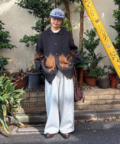 CIAOPANIC TYPY(チャオパニックティピー)の「【UNISEX】スラックス見え/あったかワイドスウェットパンツ(その他パンツ・レディース・ブラック/グレー/ブラウン・MEDIUM/LARGE)」の21枚目の写真