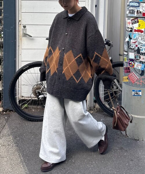 CIAOPANIC TYPY(チャオパニックティピー)の「【UNISEX】スラックス見え/あったかワイドスウェットパンツ(その他パンツ・レディース・ブラック/グレー/ブラウン・MEDIUM/LARGE)」の22枚目の写真