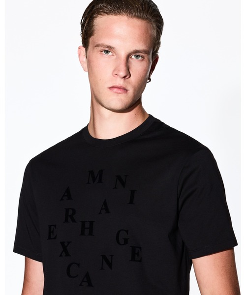 ARMANI EXCHANGE(アルマーニエクスチェンジ)の「【A|X アルマーニ エクスチェンジ】AXロゴ 半袖クルーネックTシャツ/SLIM(Tシャツ/カットソー・メンズ・オフホワイト/ブラック・LARGE/MEDIUM/SMALL/X-LARGE/X-SMALL/XX-LARGE)」の9枚目の写真