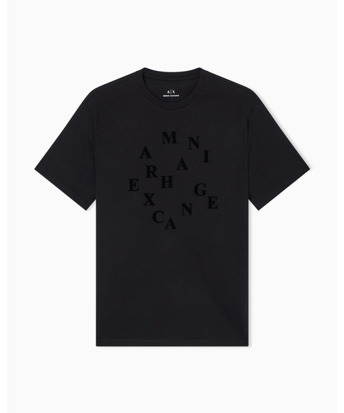 ARMANI EXCHANGE(アルマーニエクスチェンジ)の「【A|X アルマーニ エクスチェンジ】AXロゴ 半袖クルーネックTシャツ/SLIM(Tシャツ/カットソー・メンズ・オフホワイト/ブラック・LARGE/MEDIUM/SMALL/X-LARGE/X-SMALL/XX-LARGE)」の7枚目の写真