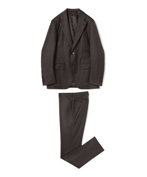 TOMORROWLAND （トゥモローランド）の「ウール シングルブレステッド 2Bスーツ TROFEO E.Zegna（スーツセット・メンズ・ブラウン系その他/グレー系その他/ブルー系その他・52/48/46/50/54/44）」の3枚目の写真
