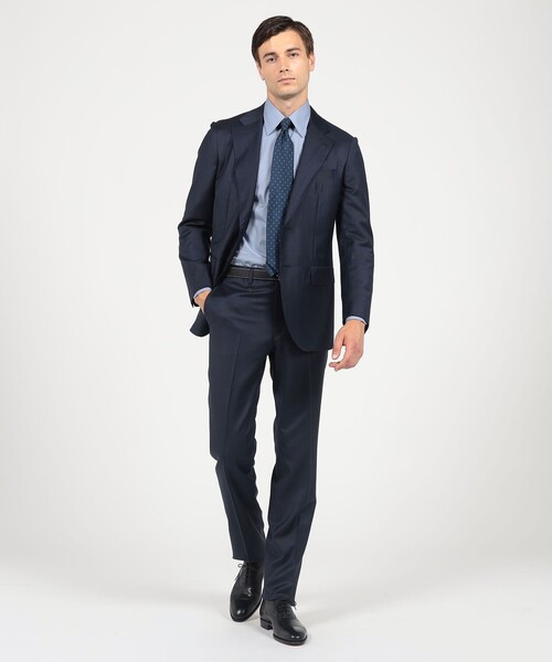 TOMORROWLAND （トゥモローランド）の「ウール シングルブレステッド 2Bスーツ TROFEO E.Zegna（スーツセット・メンズ・ブラウン系その他/グレー系その他/ブルー系その他・52/48/46/50/54/44）」の4枚目の写真