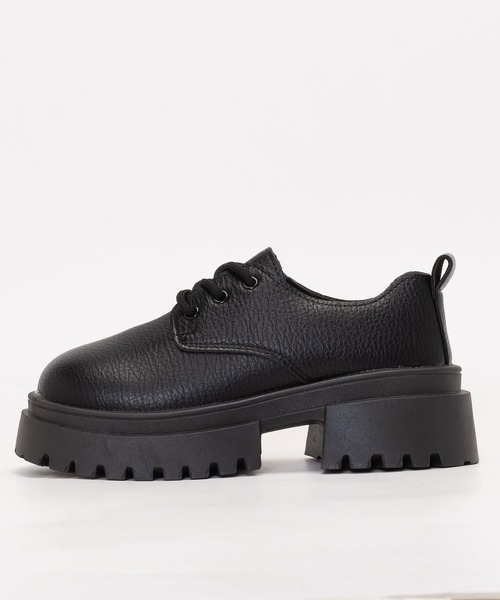 SVEC（シュベック）の「3ホール オックスフォードシューズ / 厚底（ドレスシューズ・レディース・ホワイト/ブラック・36/37/38/39/40/35）」の2枚目の写真