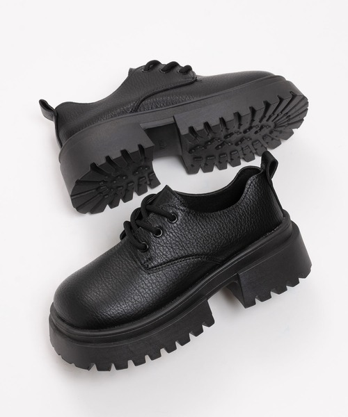 SVEC（シュベック）の「3ホール オックスフォードシューズ / 厚底（ドレスシューズ・レディース・ホワイト/ブラック・36/37/38/39/40/35）」の3枚目の写真