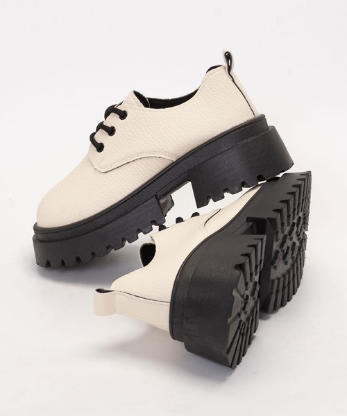 SVEC（シュベック）の「3ホール オックスフォードシューズ / 厚底（ドレスシューズ・レディース・ホワイト/ブラック・36/37/38/39/40/35）」の7枚目の写真