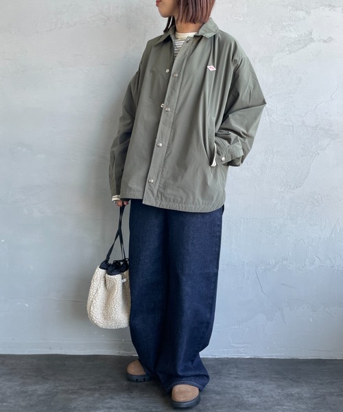 DANTON（ダントン）の「[DANTON/ダントン] ピーチタフタ 中綿入り コーチジャケット（その他アウター・レディース・ベージュ/ネイビー/オリーブ・38/40/42）」の20枚目の写真