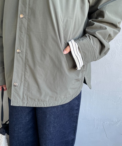 DANTON（ダントン）の「[DANTON/ダントン] ピーチタフタ 中綿入り コーチジャケット（その他アウター・レディース・ベージュ/ネイビー/オリーブ・38/40/42）」の15枚目の写真