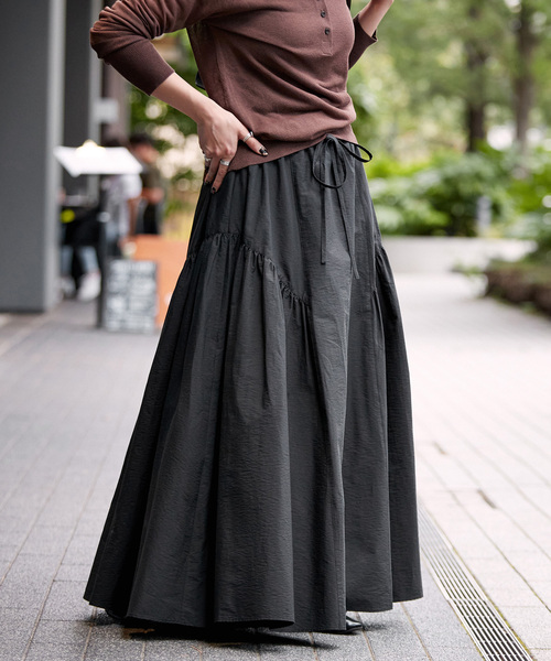 ウォッシャブル / C/NYボリュームギャザースカート（スカート）｜B.C