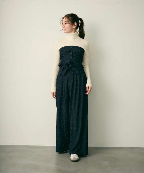 Lunea（ルネア）の「ドットデザインセットアップ（セットアップ・レディース・ネイビー/ブラウン・L/M）」の19枚目の写真