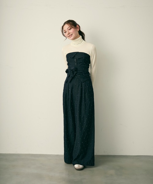 Lunea（ルネア）の「ドットデザインセットアップ（セットアップ・レディース・ネイビー/ブラウン・L/M）」の20枚目の写真