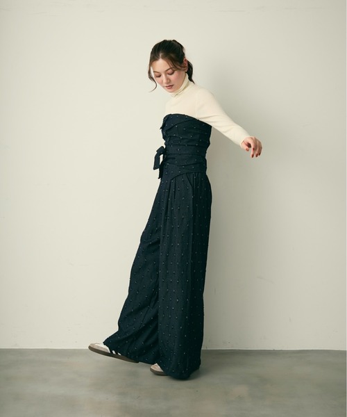 Lunea（ルネア）の「ドットデザインセットアップ（セットアップ・レディース・ネイビー/ブラウン・L/M）」の21枚目の写真