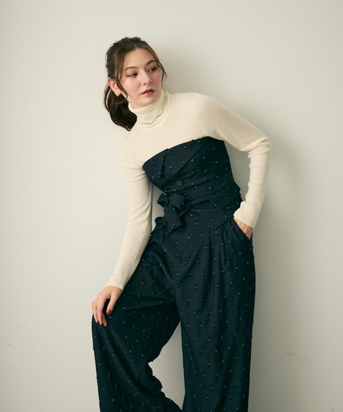 Lunea（ルネア）の「ドットデザインセットアップ（セットアップ・レディース・ネイビー/ブラウン・L/M）」の13枚目の写真