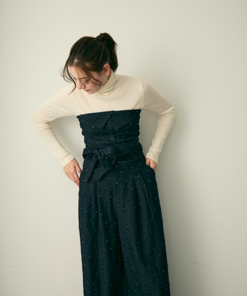 Lunea（ルネア）の「ドットデザインセットアップ（セットアップ・レディース・ネイビー/ブラウン・L/M）」の14枚目の写真