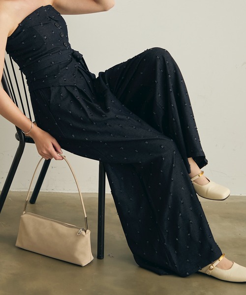 Lunea（ルネア）の「ドットデザインセットアップ（セットアップ・レディース・ネイビー/ブラウン・L/M）」の17枚目の写真