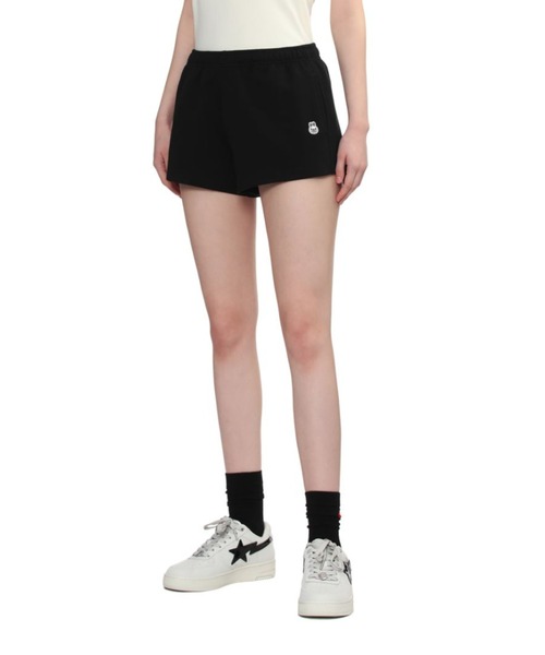 APEE BY A BATHING APE(エイピーバイアベイシングエイプ)の「BABY DOPPY BADGE SWEAT SHORTS(スウェットパンツ・レディース・グレー/ブラック・SMALL/X-SMALL)」の5枚目の写真