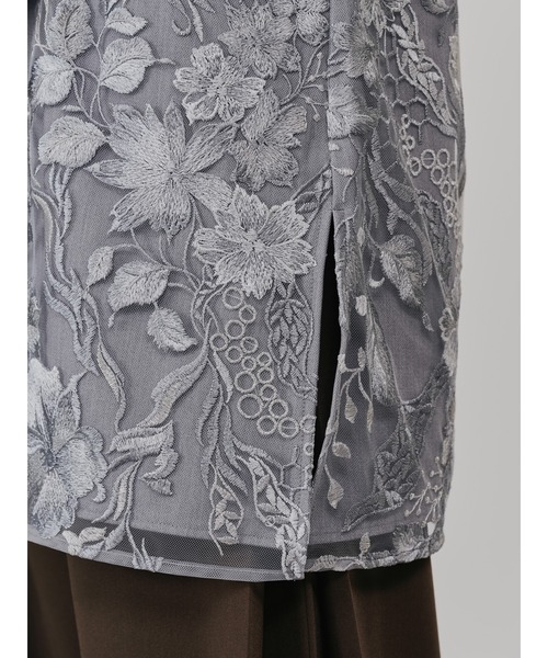 TEVALT(ヴァレット)の「ベルト付レーストップス(Tシャツ/カットソー・レディース・ブラウン/ライトグレー・38)」の22枚目の写真