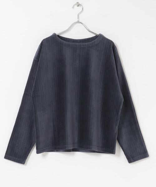 FORK&SPOON（フォークアンドスプーン）の「FORK&SPOON　ストライプモールボートネックプルオーバー（Tシャツ/カットソー・レディース・ベージュ/ネイビー/アイボリー・1）」の18枚目の写真