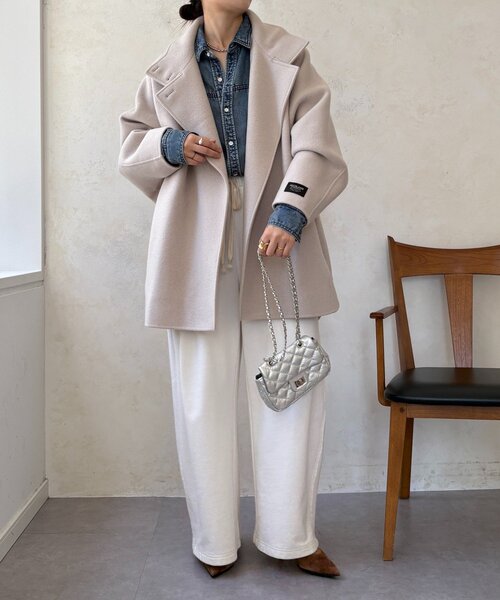 DouDou（ドゥドゥ）の「ダブルフェイスドルマンコート（その他アウター