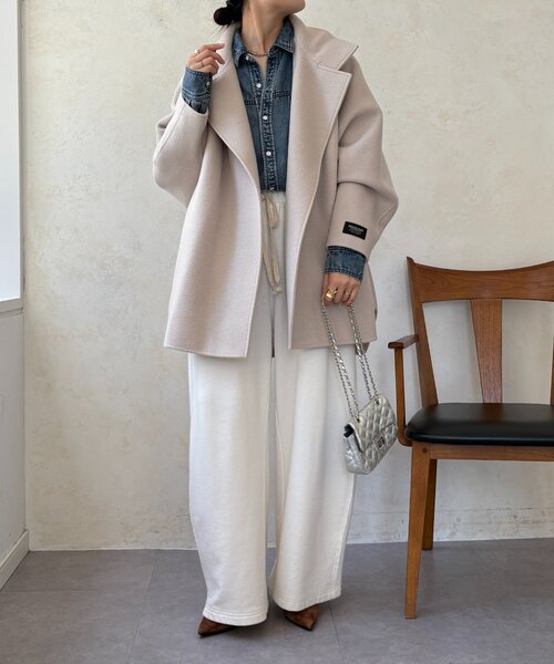 ダブルフェイスドルマンコート（その他アウター）｜DouDou（ドゥドゥ