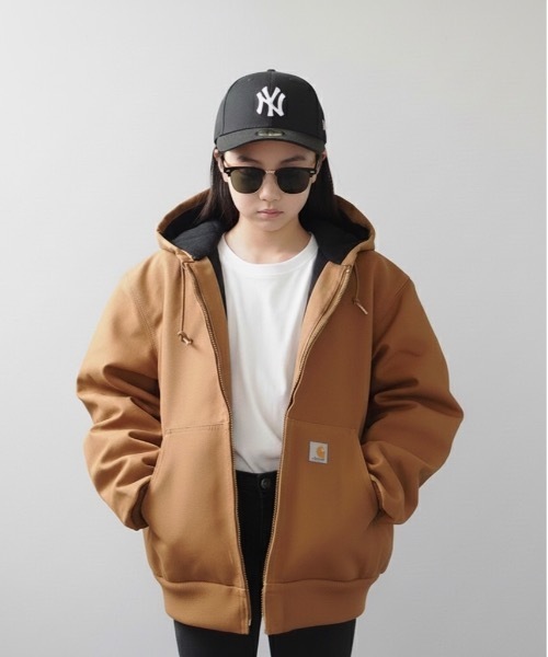 Carhartt(カーハート)の「Carhartt / カーハート / Loose Fit Washed Duck Insulated Active Jac / CRHTT-J130(ブルゾン・レディース・ブラック/ブラウン・LARGE/X-LARGE)」の2枚目の写真