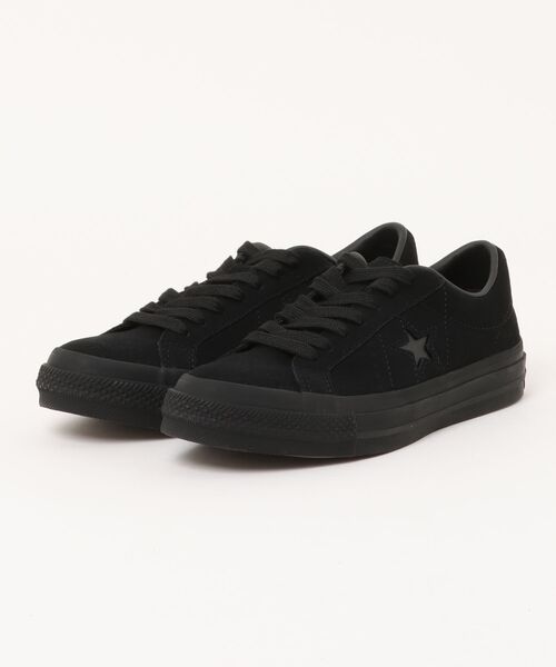 CONVERSE(コンバース)の「【CONVERSE/コンバース】ワンスター スエード/ONE STAR SUEDE(スニーカー・メンズ・ブラック×ブラック・4.5inch/5inch/5.5inch/6.5inch/7inch/7.5inch/8inch/8.5inch/9inch/9.5inch/10.5inch/4inch)」の1枚目の写真