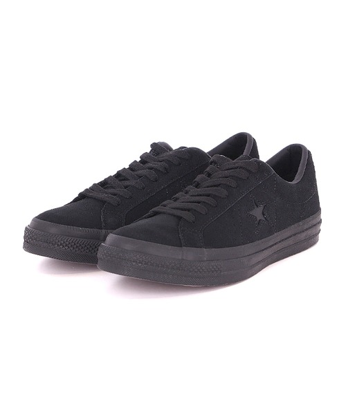 CONVERSE(コンバース)の「【CONVERSE/コンバース】ワンスター スエード/ONE STAR SUEDE(スニーカー・メンズ・ブラック×ブラック・4.5inch/5inch/5.5inch/6.5inch/7inch/7.5inch/8inch/8.5inch/9inch/9.5inch/10.5inch/4inch)」の2枚目の写真