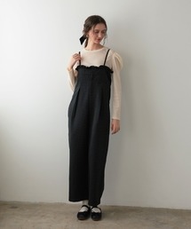 DONOBAN（ドノバン）の「ドットフリルサロペット（サロペット