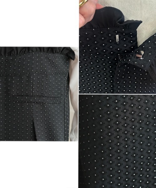 DONOBAN（ドノバン）の「ドットフリルサロペット（サロペット/オーバーオール・レディース・ブラック・SHORT/LONG）」の19枚目の写真