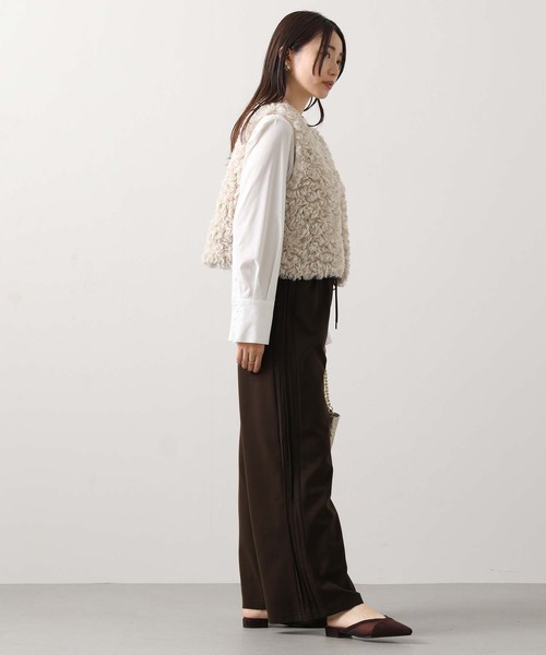 Gready Brilliant(グレディブリリアン)の「サイドピンタックカットワイド(その他パンツ・レディース・ブラック/ブラウン・FREE)」の12枚目の写真