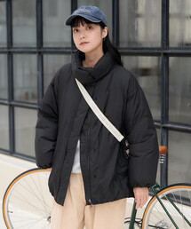 NANGA ノーカラーダウンジャケット M 黒 ダウンジャケット/コート マフラー」に該当するNANGA（ナンガ）の