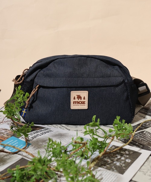 moz(モズ)の「moz 撥水ミニショルダーBAG(ショルダーバッグ・メンズ・グレイッシュベージュ/ネイビー/ブラック/ネイビー系・FREE)」の4枚目の写真