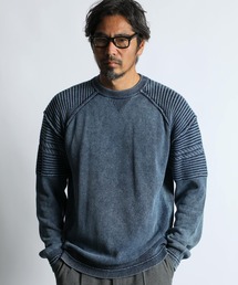 The DUFFER of ST.GEORGE | [INDIGO LABEL] COLLEGE KNIT：インディゴ カレッジニット(ニット/セーター)