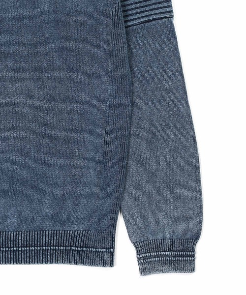 セール】[INDIGO LABEL] COLLEGE KNIT：インディゴ カレッジニット