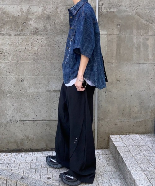 lilful(リルフル)の「バルーンカーブシルエットスタッズスラックス(スラックス・メンズ・ブラック/ブラウン・L/M)」の20枚目の写真