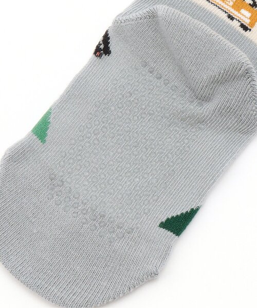 kladskap(クレードスコープ)の「【人気商品再入荷】【直営店で取り扱い無し】空と電車の旅クルーソックス(ソックス/靴下・キッズ・マスタード/ブルーグリーン・S(13-15cm))」の3枚目の写真